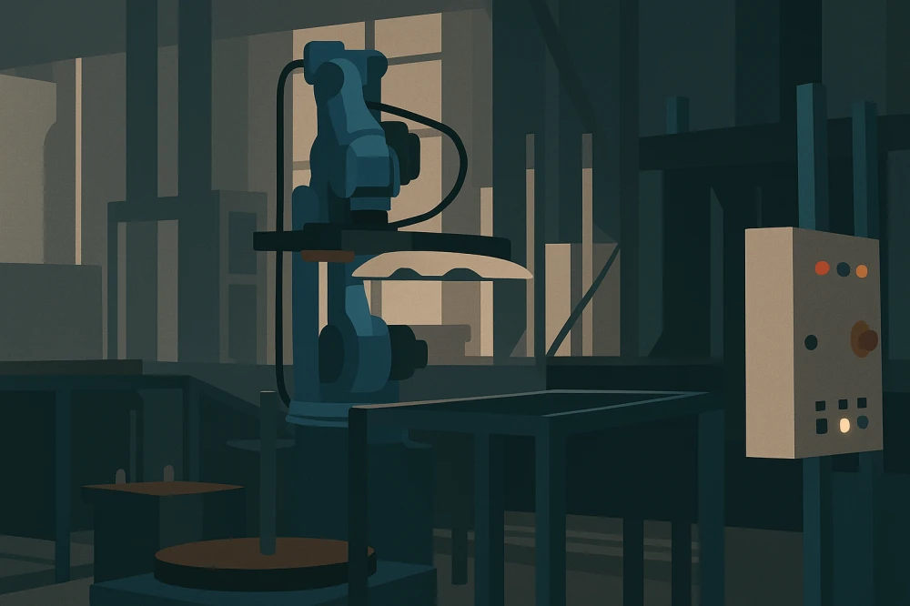 На российском заводе автоматизировали опасную работу с помощью робота