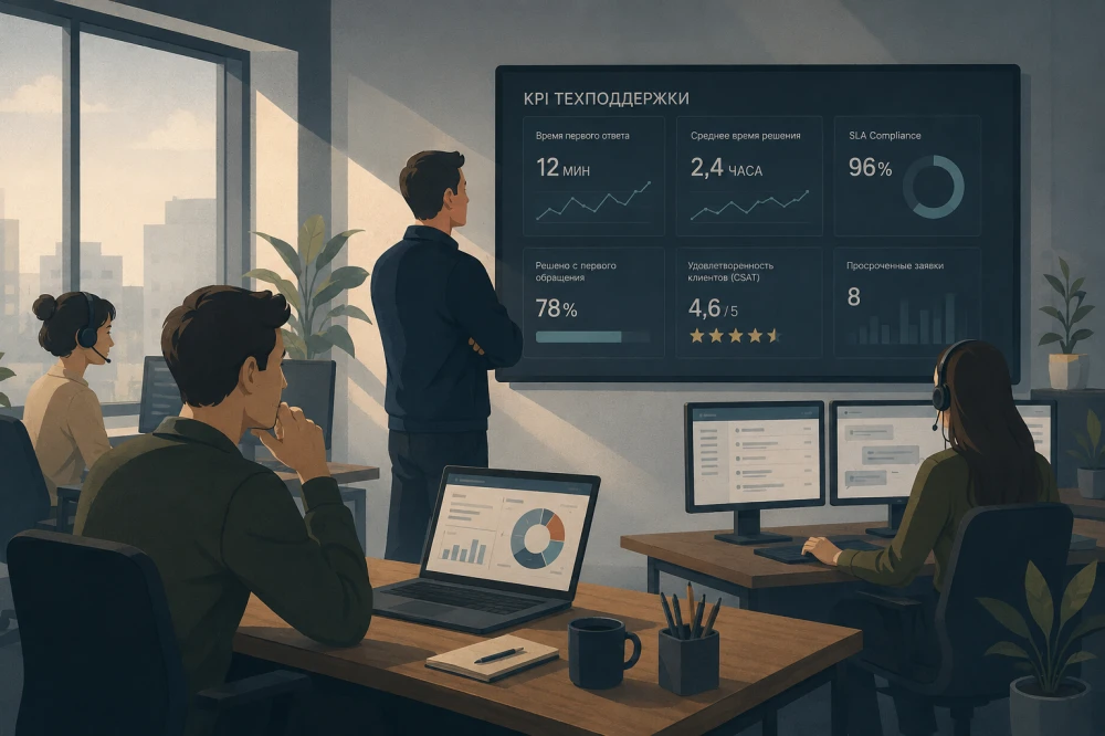 Метрики и KPI техподдержки: как измерить эффективность сервиса