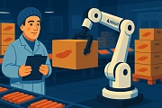 Вкалывают роботы, а не человек: как робот Алёша помогает на колбасном производстве